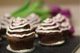 Csokoládés – levendulás muffin